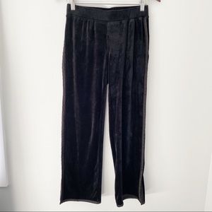 Joe Fresh Velvet Black Women's Sweatpants